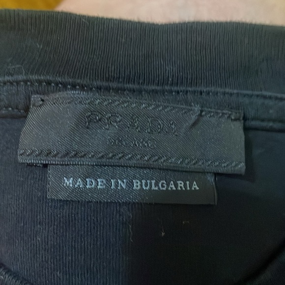 Prada Men's Charcoal Tee - Picture 12 of 12